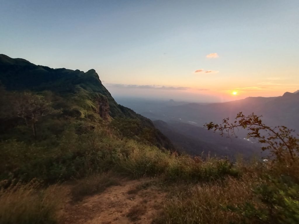 Ballalarayana Durga Trekking to watch the beautiful sunset at the top