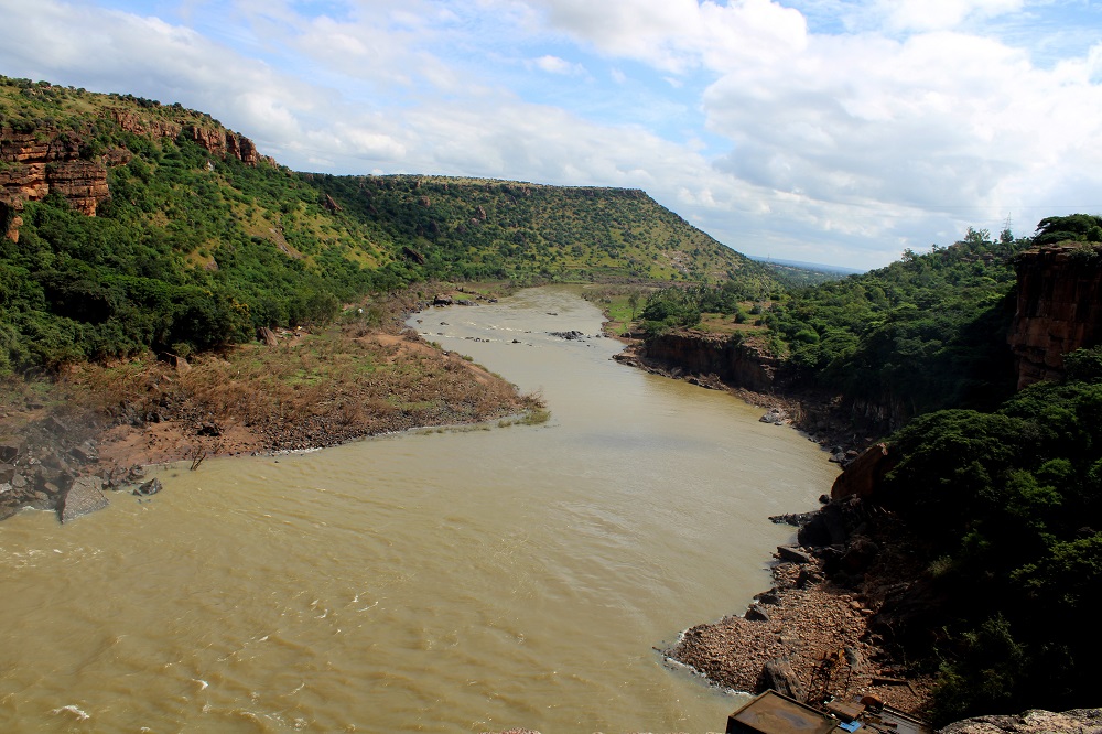 Ghataprabha river flowing
