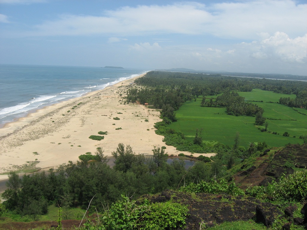 Apsarakonda Beach view from the cliff