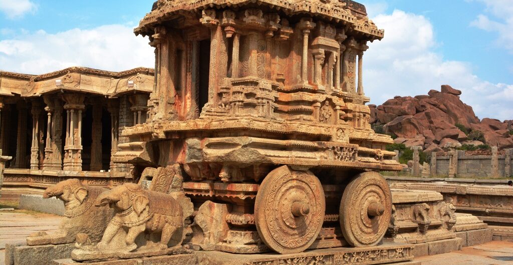 Stone Chariot in Hampi tour with adventure Buddha