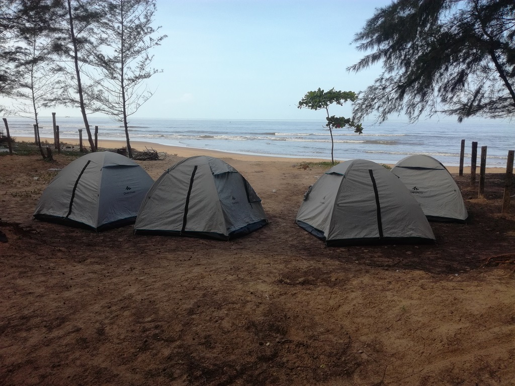 Camping in Nirvana beach or near kagal fort in Kumta